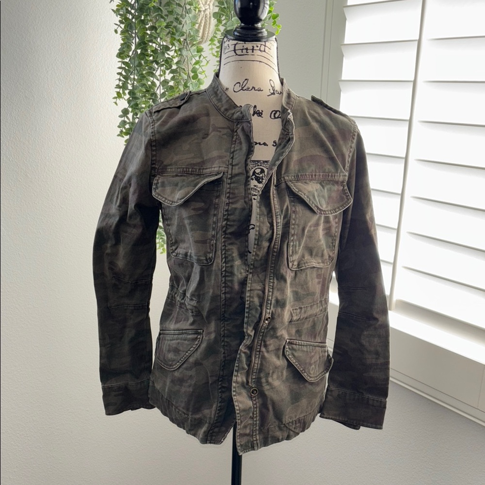 Sanctuary Olive Green Military Jacket, EUC